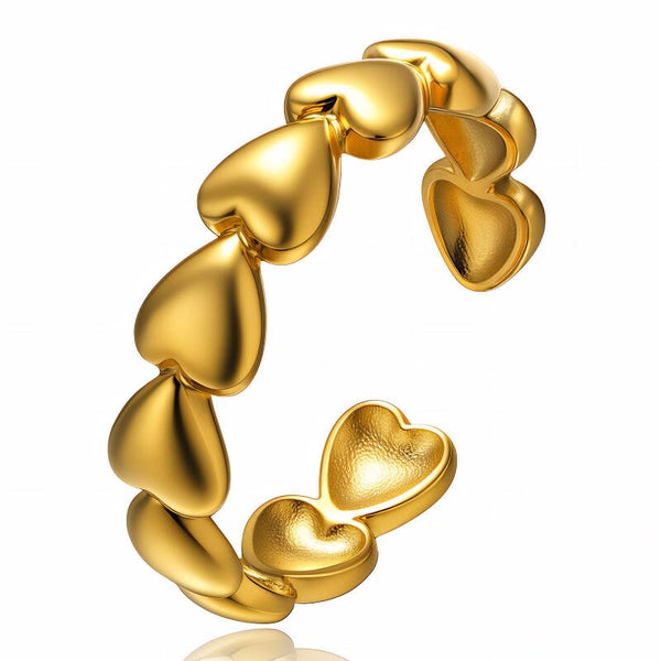 Ring, 18K Gold Plated Steel 88477
