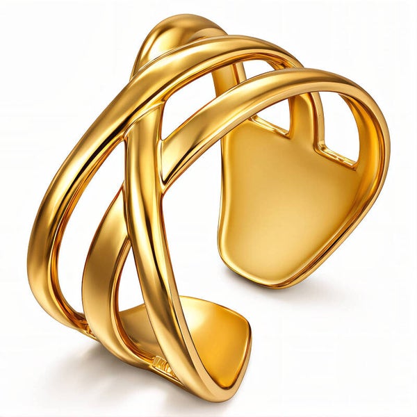 Ring, 18K Gold Plated Steel 88496