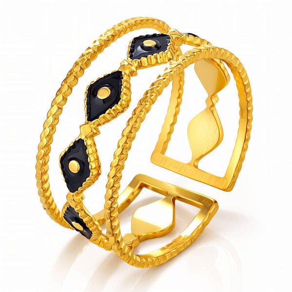 Ring, 18K Gold Plated Steel 88659
