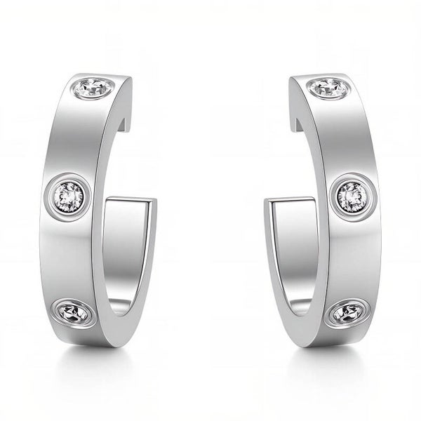 Earrings, Stainless Steel 89424