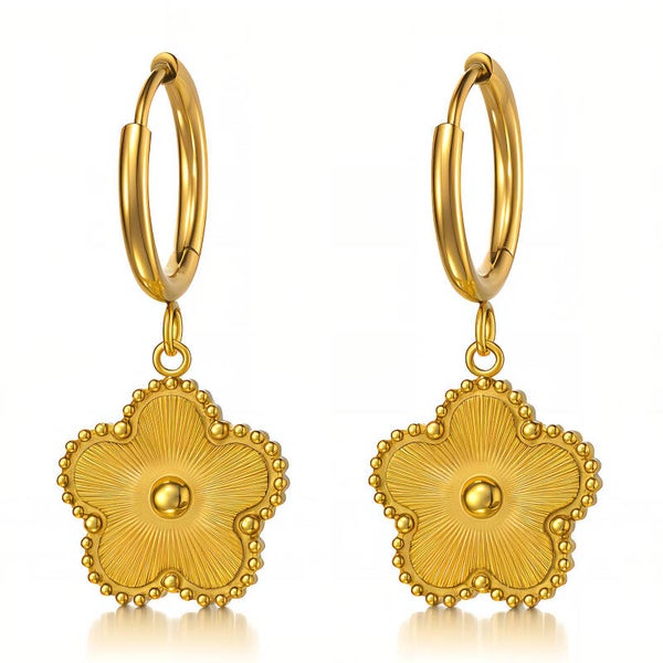 Earrings, 18K Gold Plated Steel 89555