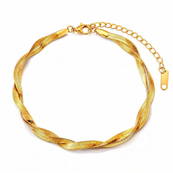 Bracelet, 18K Gold Plated Steel 89604