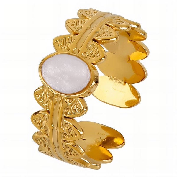 Ring, 18K Gold Plated Steel 89757