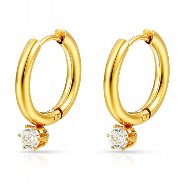 Earrings, 18K Gold Plated Steel 90276