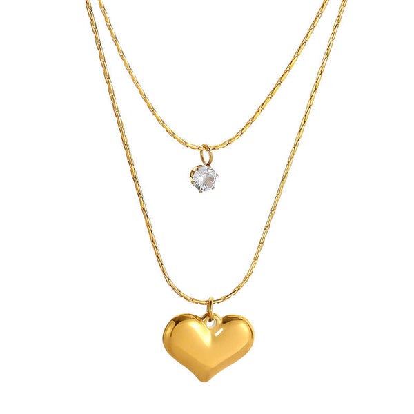 Necklace, 18K Gold Plated Steel 90286