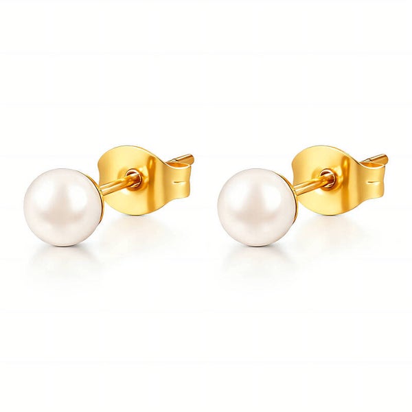 Earrings, 18K Gold Plated Steel 90478