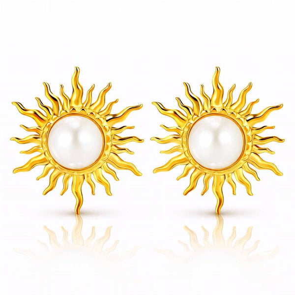Earrings, 18K Gold Plated Steel 90517