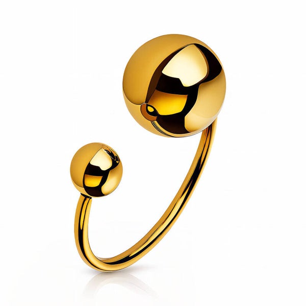 Ring, 18K Gold Plated Steel 90531