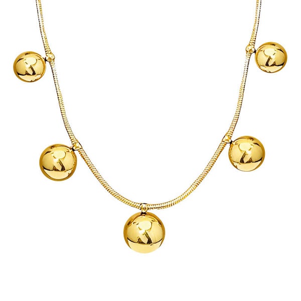 Necklace, 18K Gold Plated Steel 90593