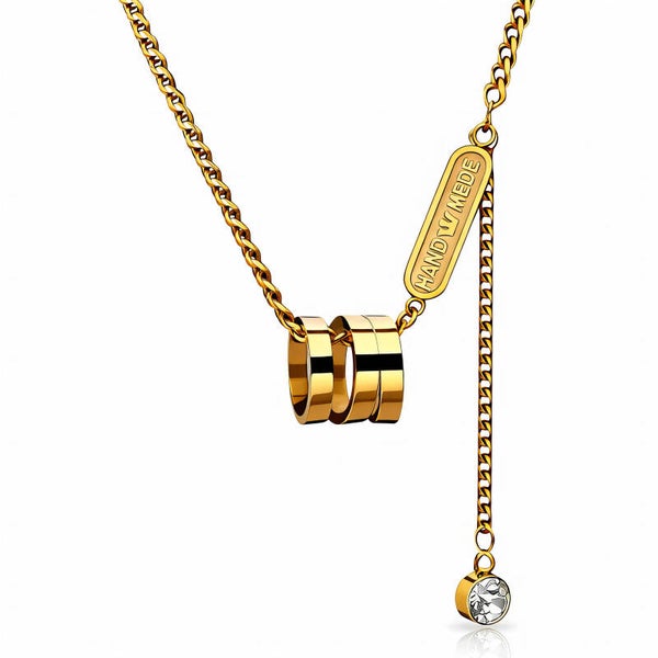 Necklace, 18K Gold Plated Steel 90675