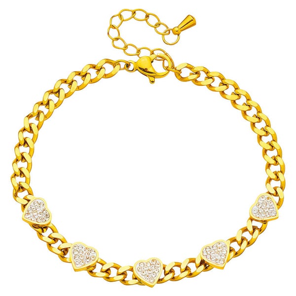 Bracelet, 18K Gold Plated Steel 90687