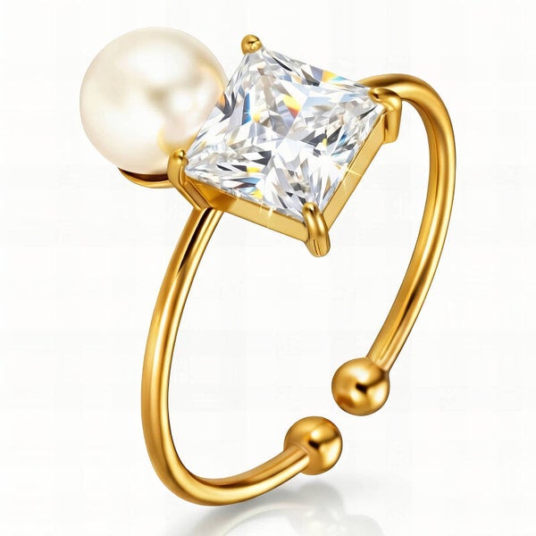 Ring, 18K Gold Plated Steel 91226