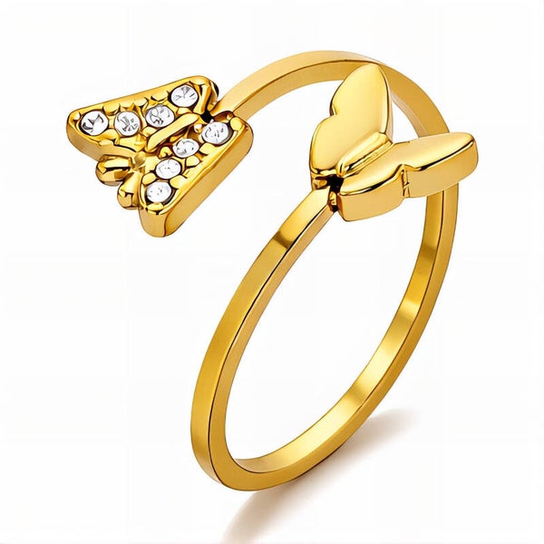 Ring, 18K Gold Plated Steel 91251