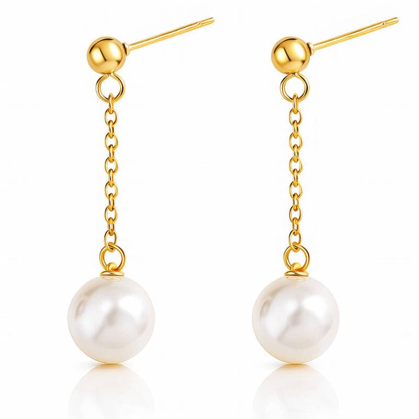 Earrings, 18K Gold Plated Steel 91427