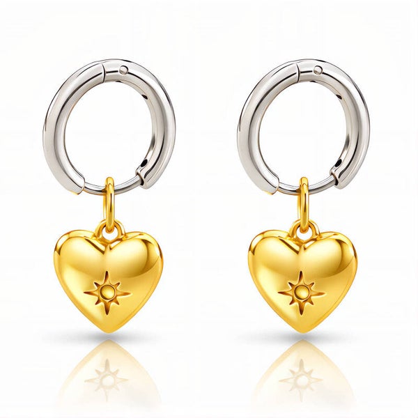 Earrings, 18K Gold Plated Steel 91577