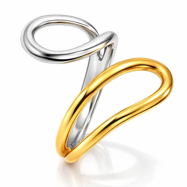 Ring, 18K Gold Plated Steel 91611
