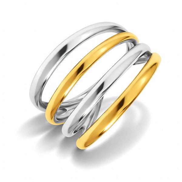 Ring, 18K Gold Plated Steel 91614