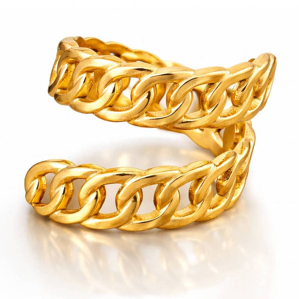 Ring, 18K Gold Plated Steel 91615