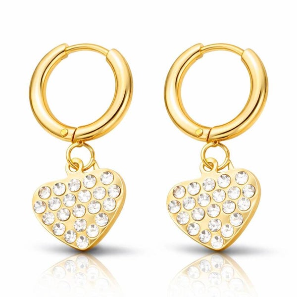 Earrings, 18K Gold Plated Steel 91649