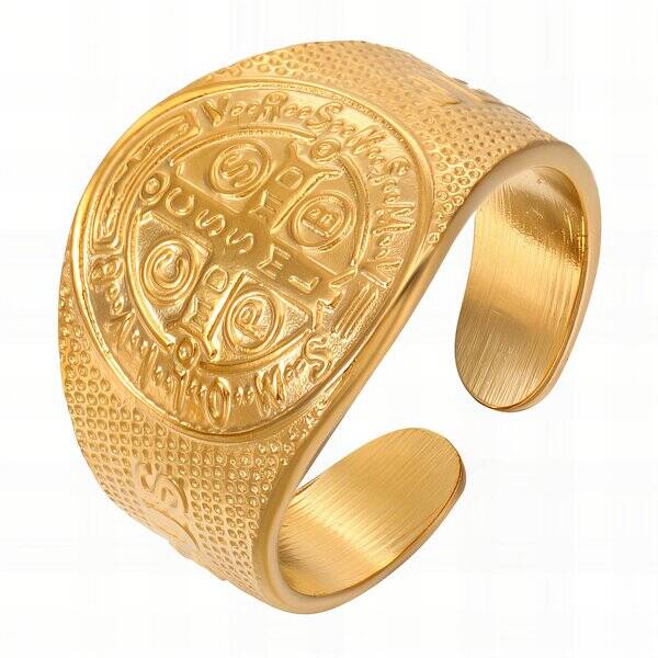 Ring, 18K Gold Plated Steel 88546