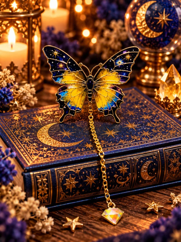 Celestial Butterfly Bookmark – Metalen Vlinder