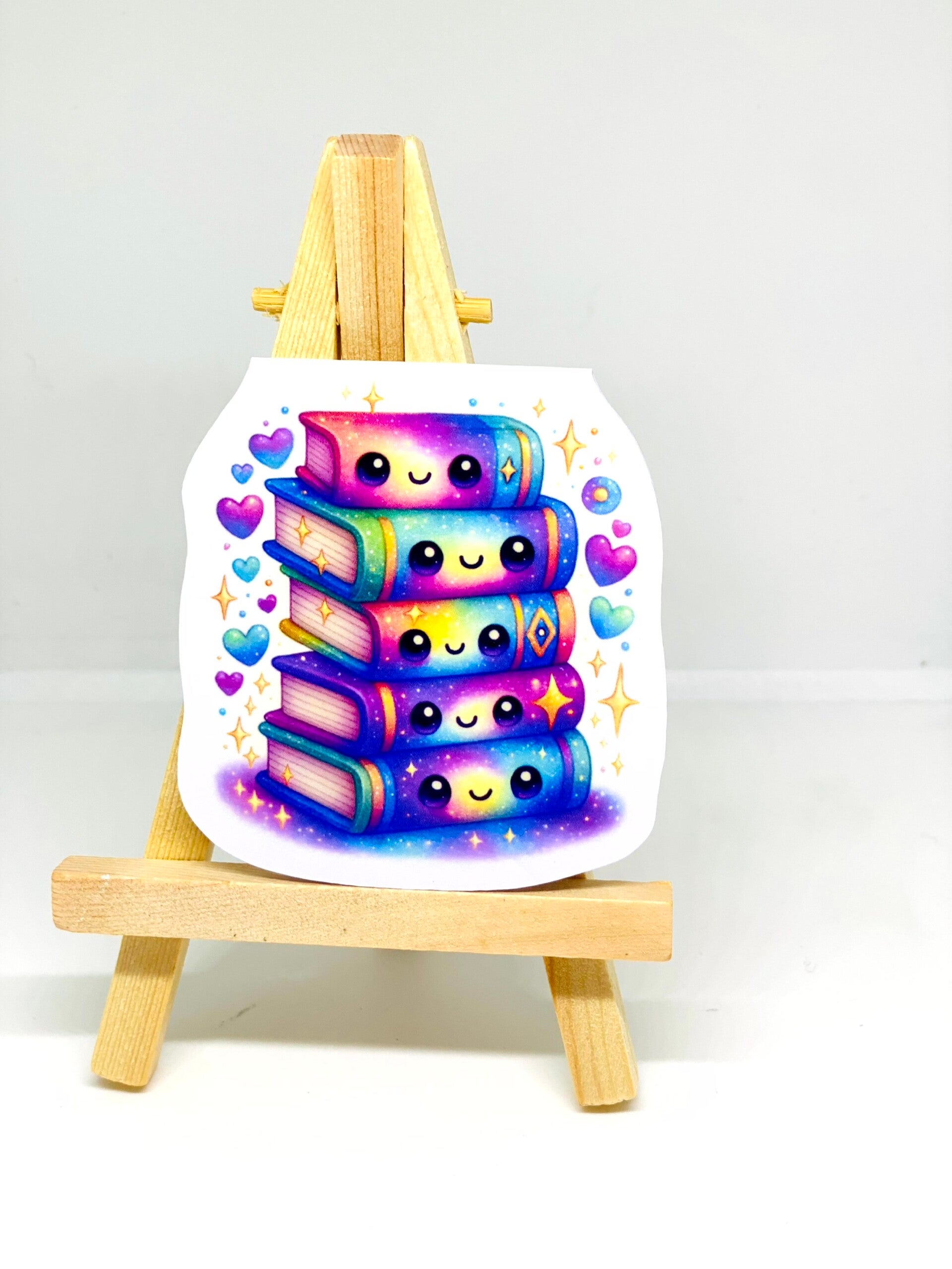 Magnetische Bladwijzer Stapel Boeken – Kawaii Boekenlegger – Handgemaakt – Crafted Creations