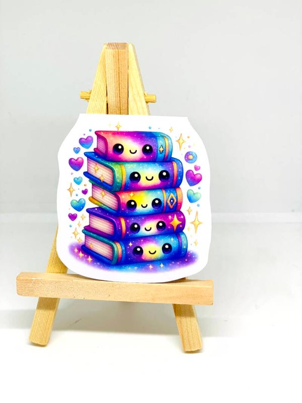 Magnetische Bladwijzer Stapel Boeken – Kawaii Boekenlegger – Handgemaakt – Crafted Creations