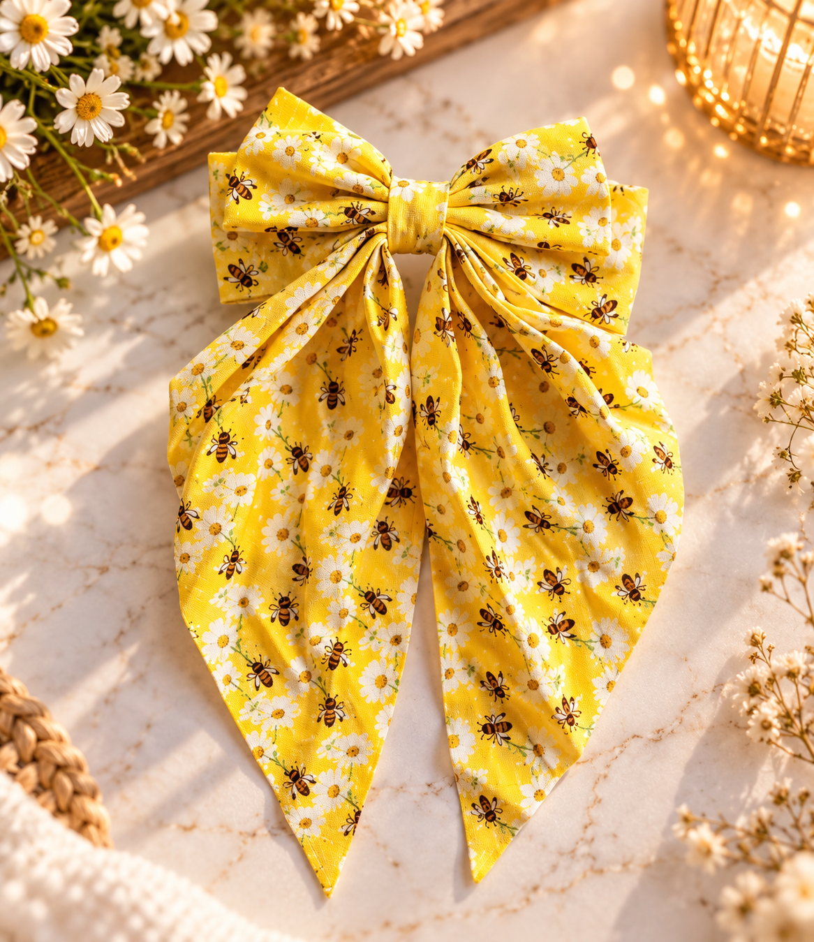 🐝 Cute haarstrik met bijen design