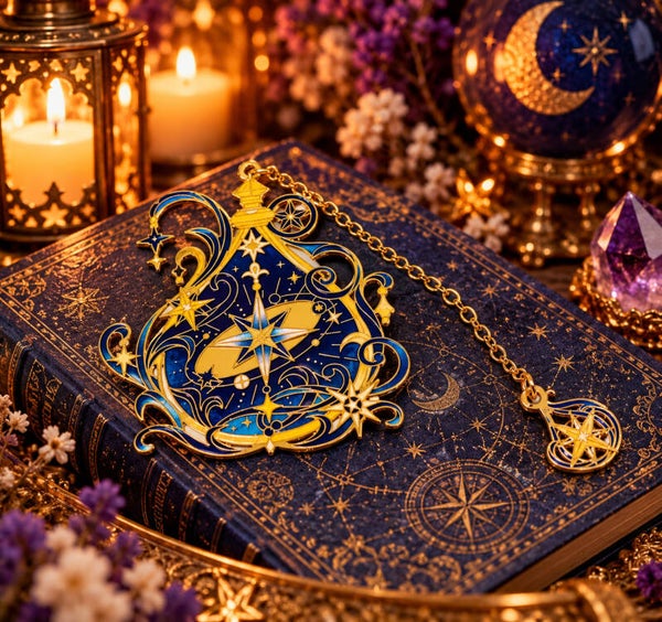 Celestial Star Bookmark – Blauwe & Gouden