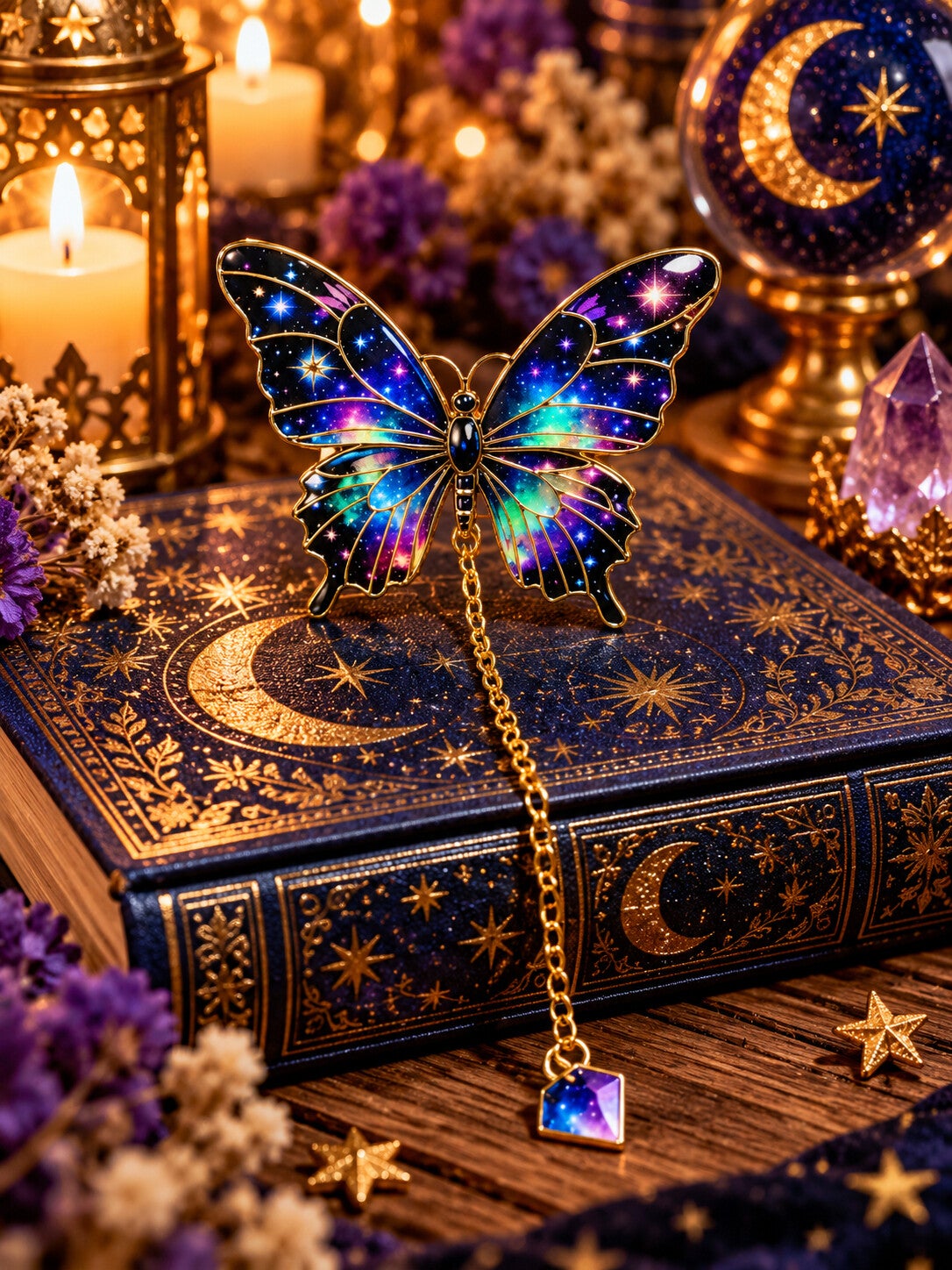 Celestial Galaxy Butterfly Bookmark