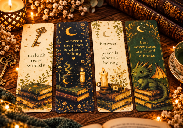 Between the Pages – Set van 4 Fantasy Bladwijzers