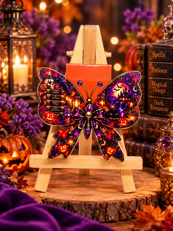 Magnetische Bladwijzer Halloween | Gothic Butterfly Bookmark