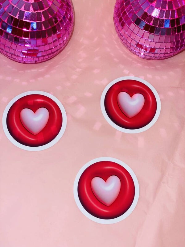Love Heart Sticker ❤️✨ (5 cm)