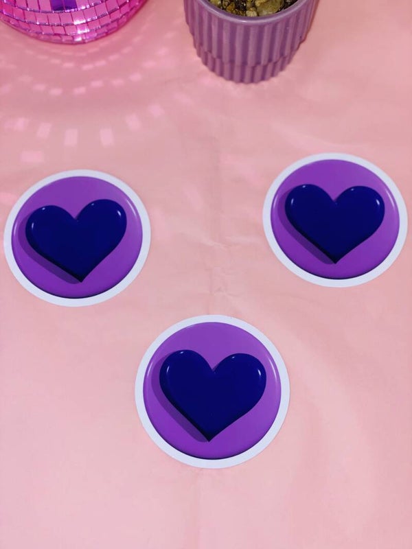 purple heart sticker 💜✨