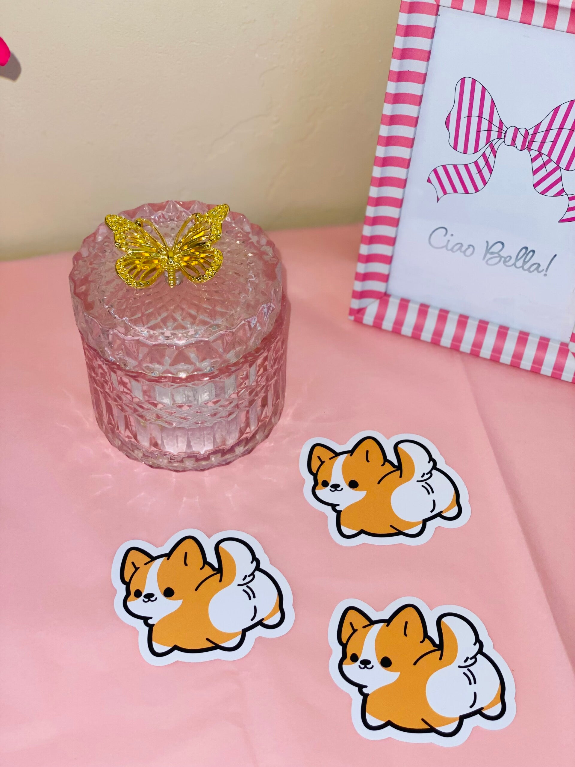 Schattige Corgi Sticker 🐶 (5 cm)