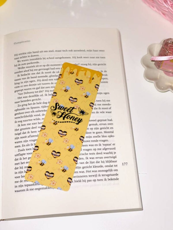 Sweet Honey Boekenlegger 🍯🐝 | Cute Gele Bookmark