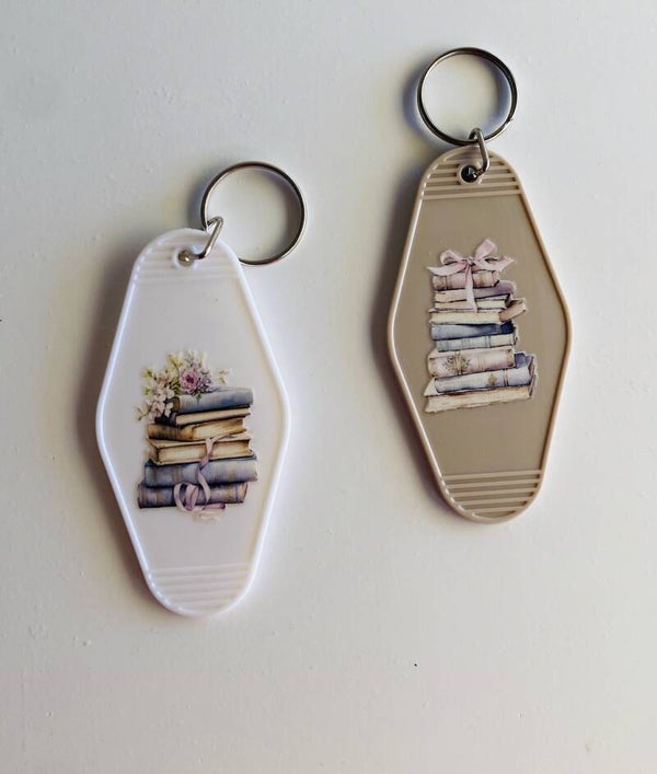 Aesthetic boeken sleutelhanger 💖