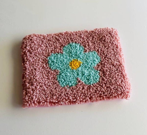 Handgemaakte Punch Needle Bloem Decor 🌸 | Wanddecoratie