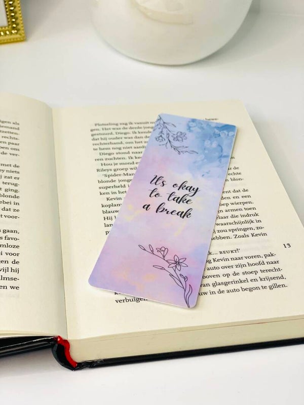 Unieke Gelamineerde Bladwijzers met tekst– Handgemaakt met Liefde!