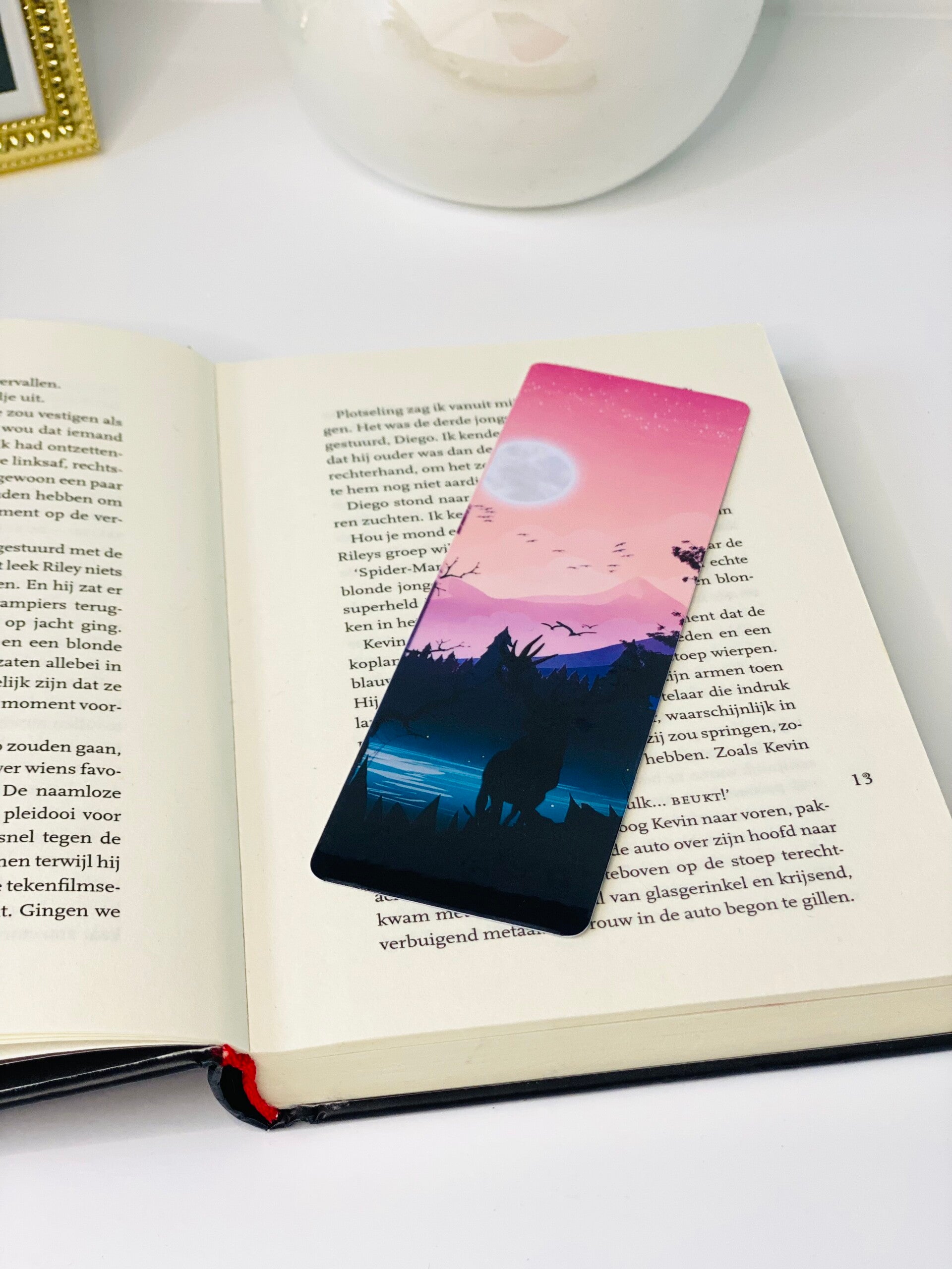 Unieke New Moon Gelamineerde Bladwijzers – Handgemaakt met Liefde!