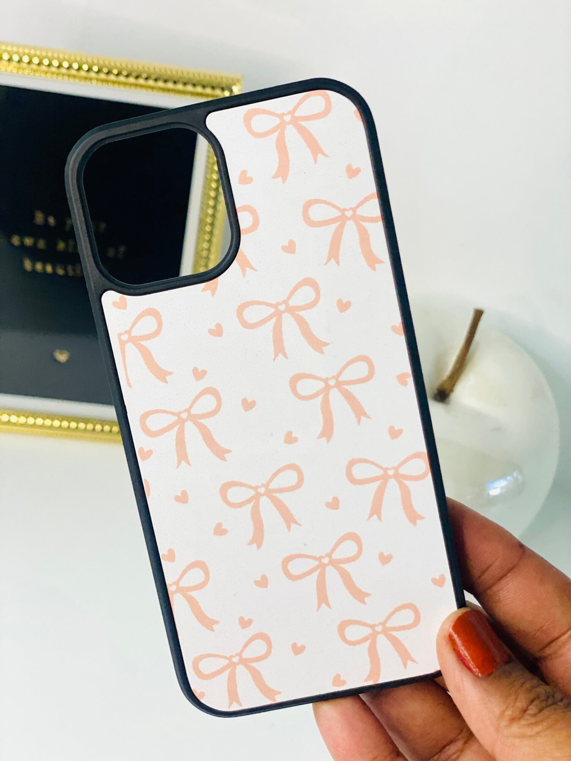 iPhone hoesje – Strikjes Design (Sublimatie)