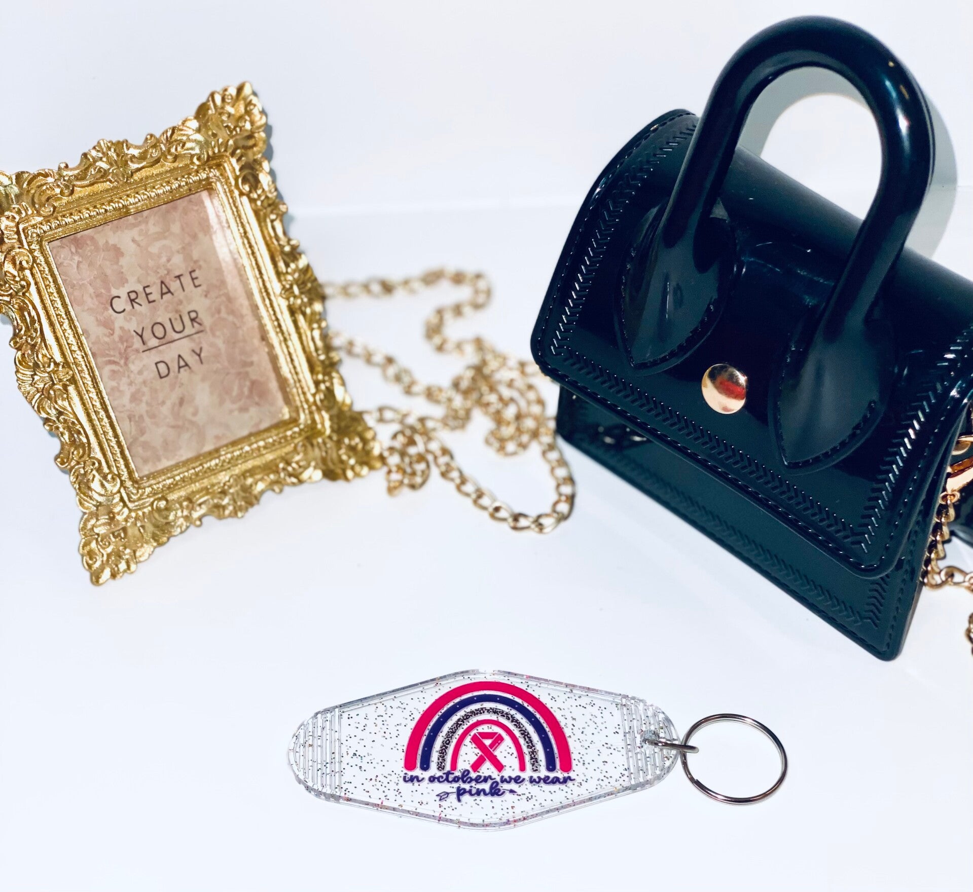 Roze Hoop Sleutelhanger – Oktober Special