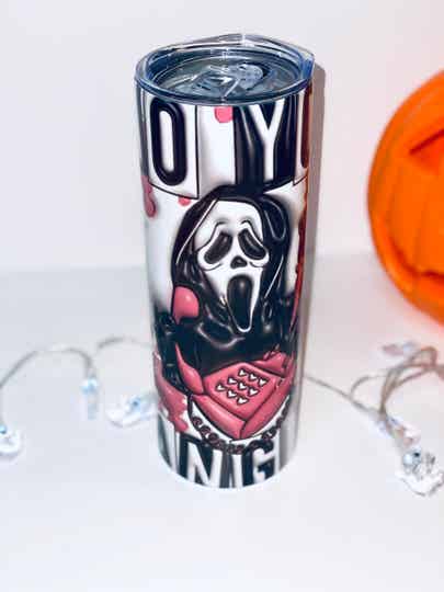 👻 Halloween Thermofles – Warm & Koud – Herbruikbare Drinkfles met Rietje en Uniek Design