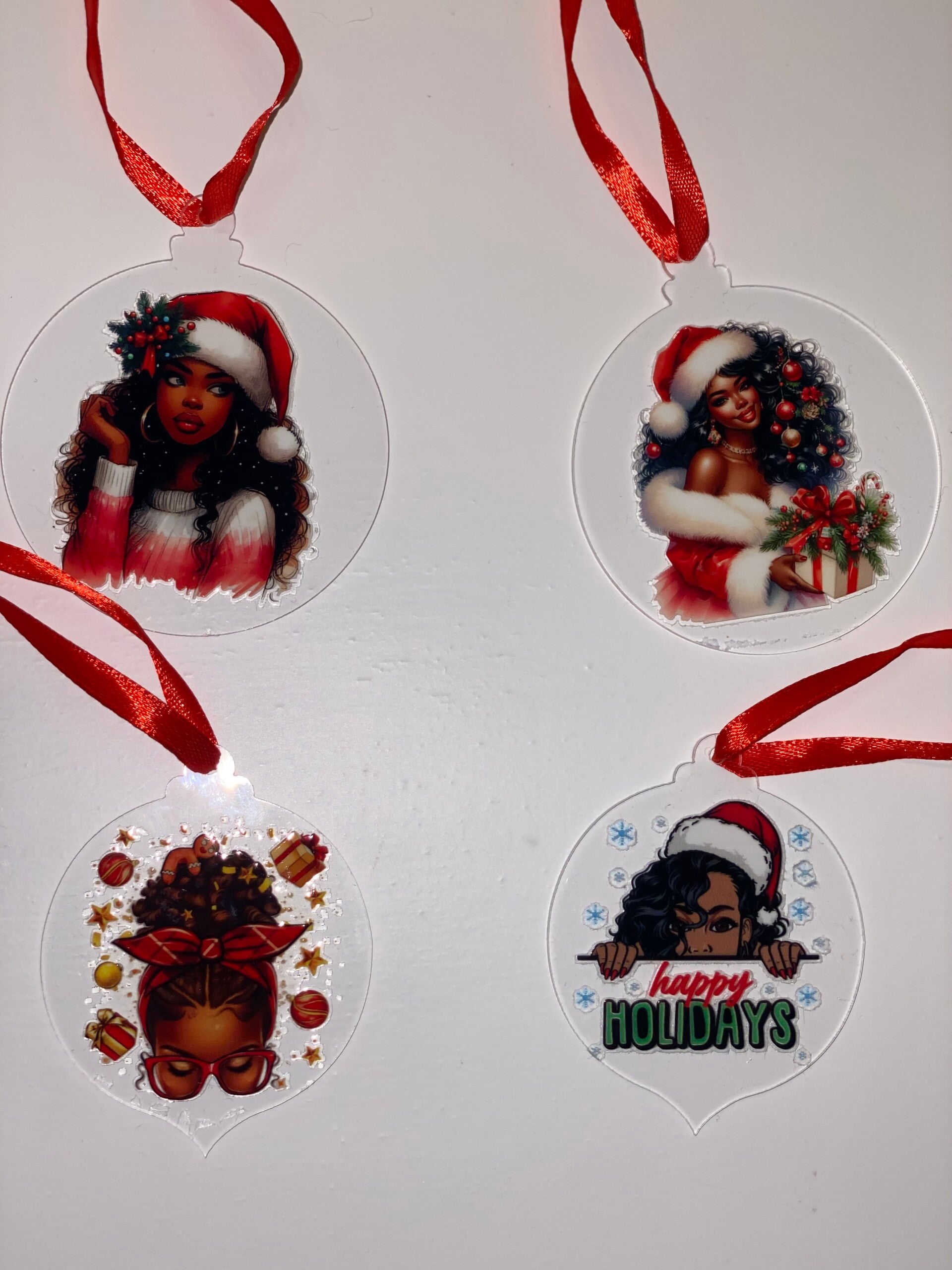 Magische Kersthanger met Fairy-kaanse Print – Unieke Boomdecoratie