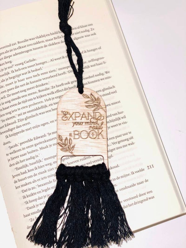 Handgemaakte Bohemian Bladwijzer van Hout