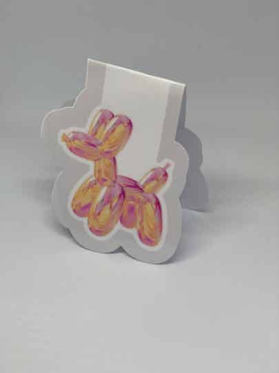 Magnetische Boekenlegger met Opblaas Ballon Hondje - Speels en Uniek Design”