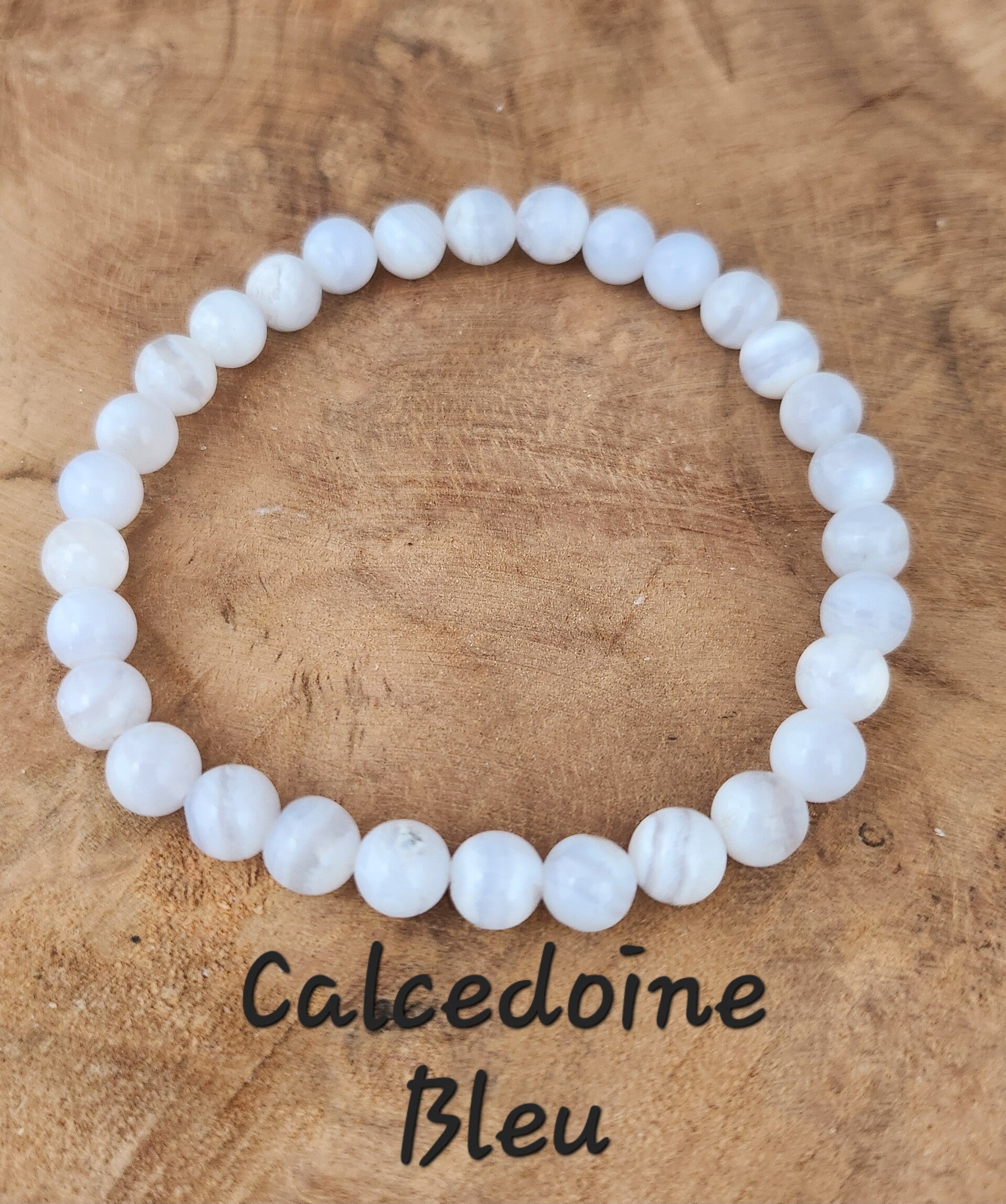 Bracelet Calcedoine Bleu