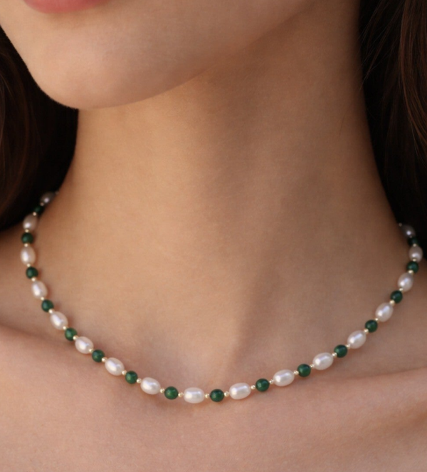 Collar de Perlas Naturales de Agua Dulce