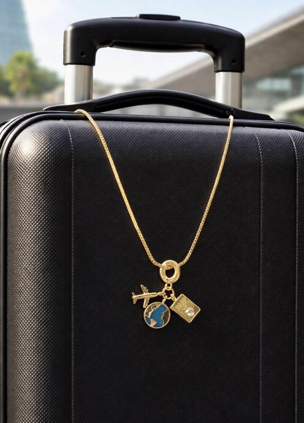 Collar con pendientes de viaje