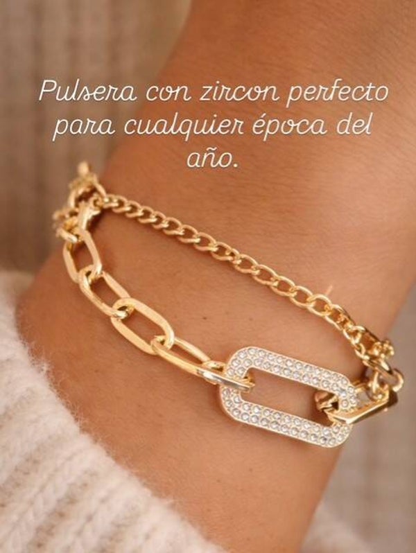 Pulsera geométrico cuadrado